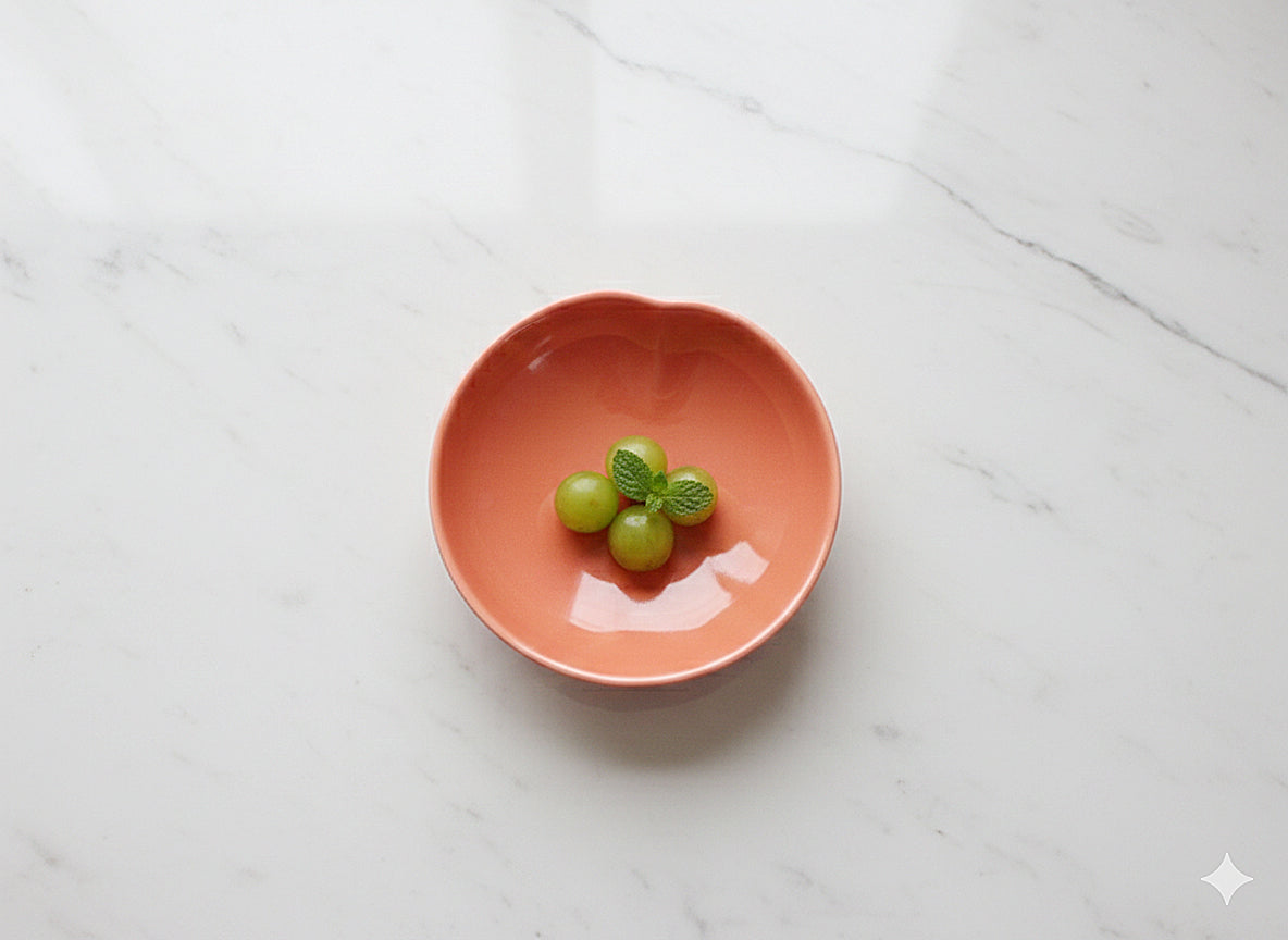 【30%OFF】赤釉一方押　丸鉢