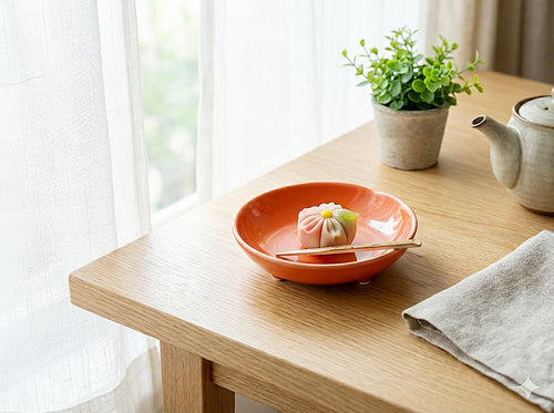 【30%OFF】赤釉一方押　丸鉢