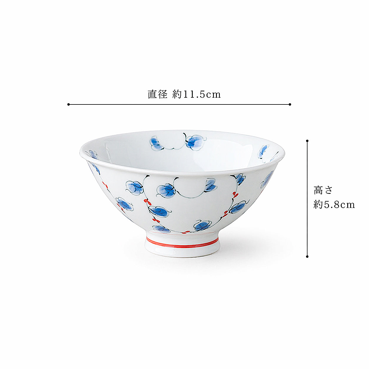 唐草紋　ご飯茶わん・ゆのみ