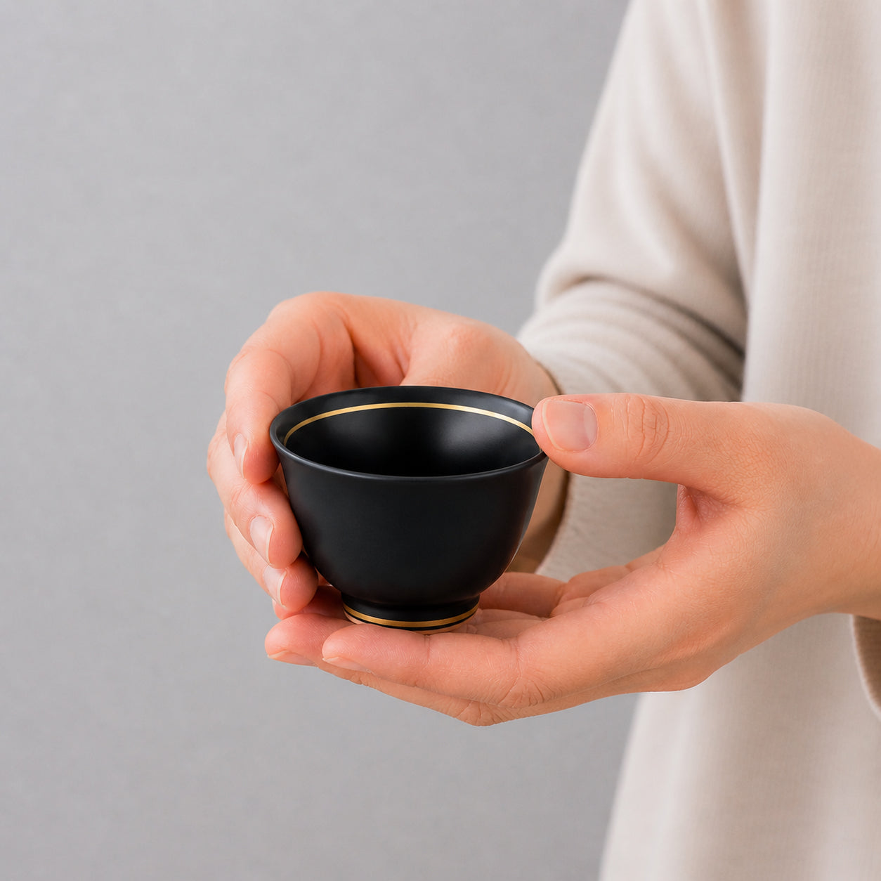 有田焼 茶器セット 黒マット（急須＋湯呑2客＋茶葉付）｜桐箱入り ギフト対応